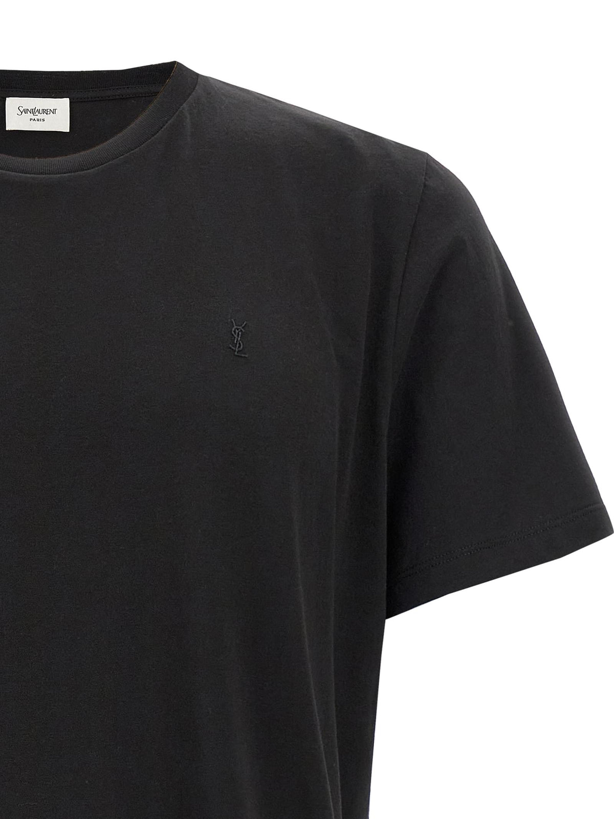 Saint Laurent Men Saint Laurent Men 'Cassandre' Embroidery T-Shirt SAINT LAURENT