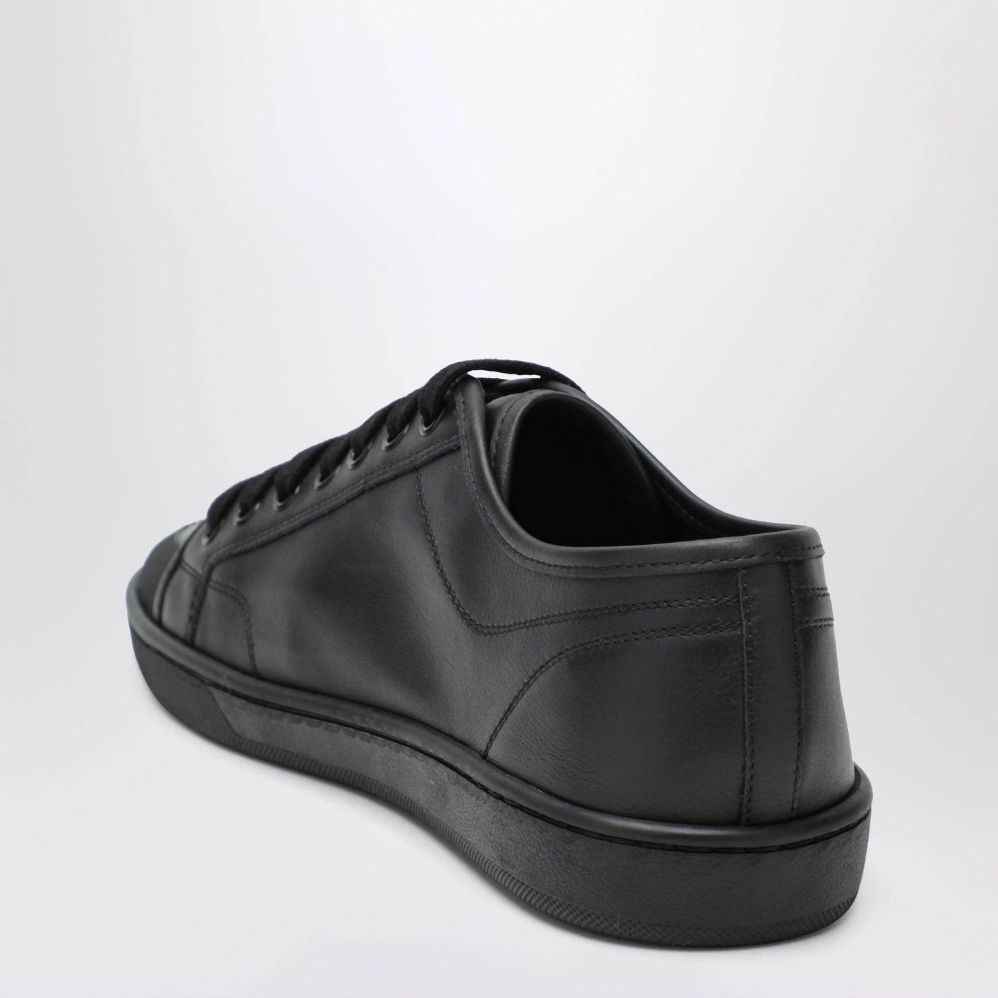 Saint Laurent Black Gym Sneakers In Smooth Leather Men SAINT LAURENT