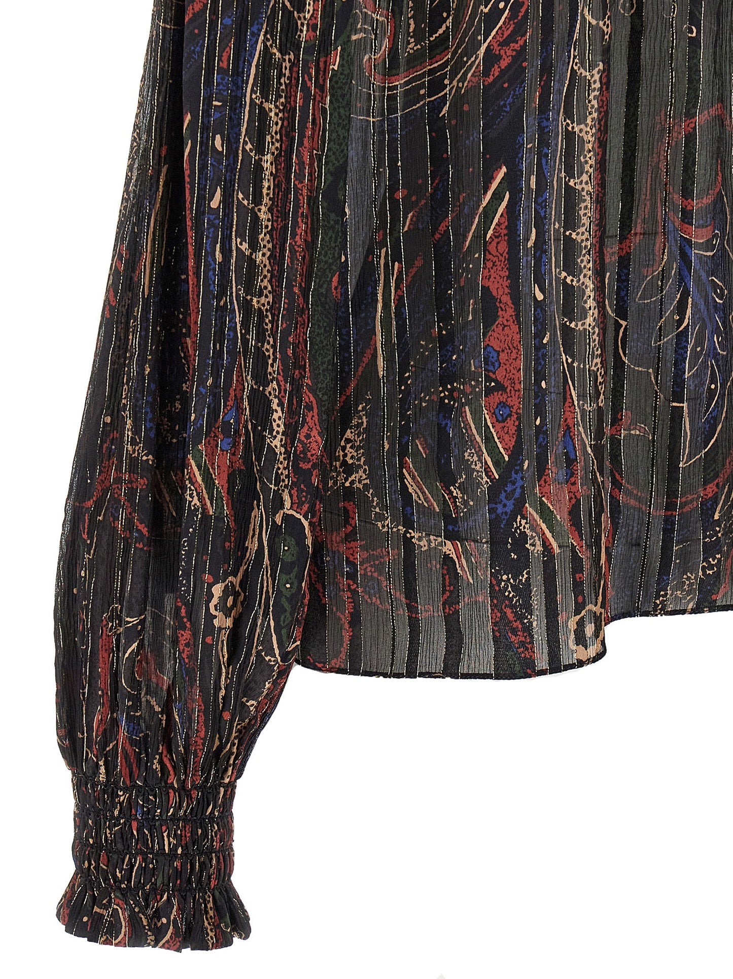 Saint Laurent Women Smock Stitch Blouse SAINT LAURENT