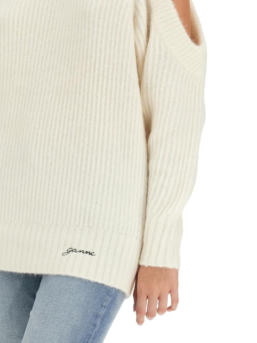 Ganni Women Jersey With Logo GANNI
