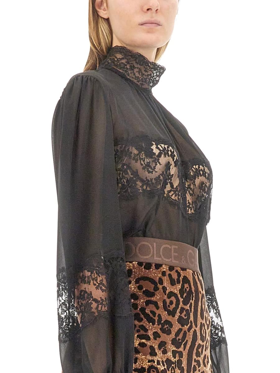 Dolce & Gabbana Women Turtleneck Blouse DOLCE & GABBANA
