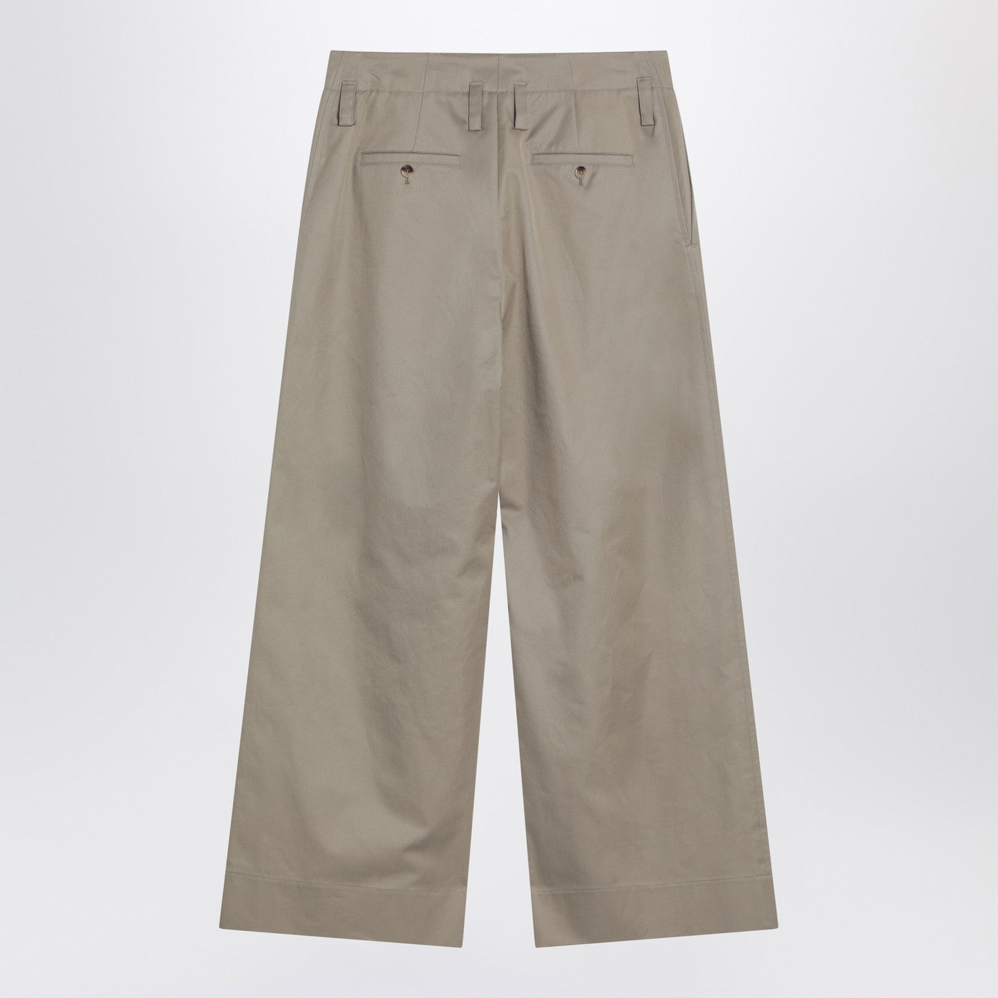 Alexander Mcqueen Beige Cotton Gabardine Chino Pants Men ALEXANDER MCQUEEN