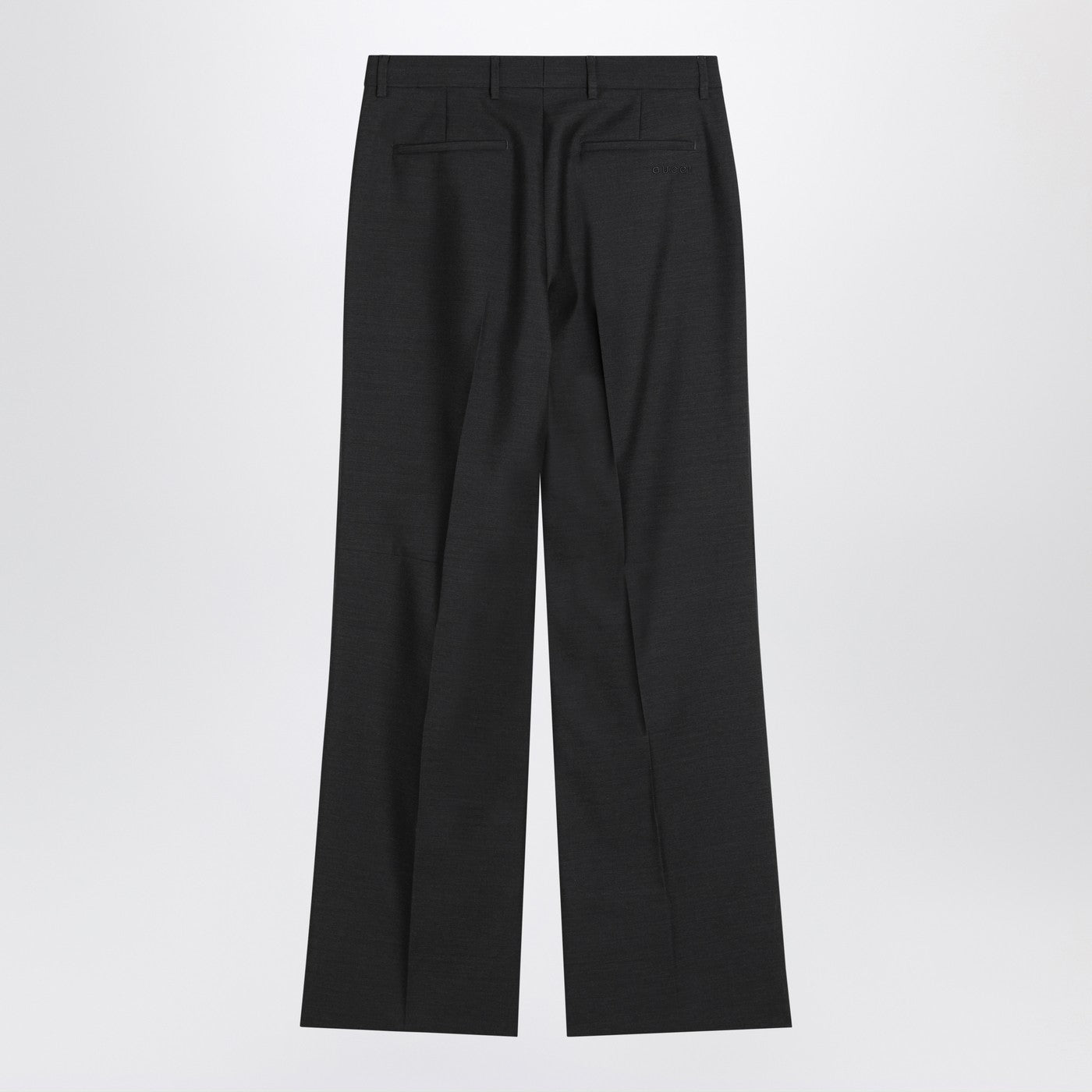 Gucci Gray Wool Trousers Women GUCCI