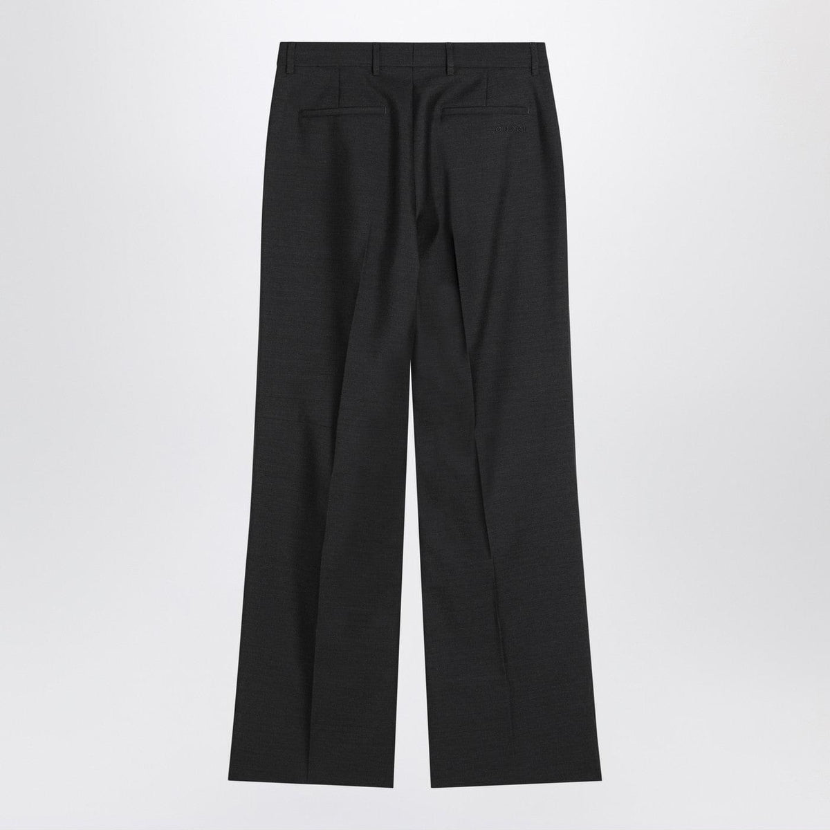 Gucci Gray Wool Trousers Women Women GUCCI
