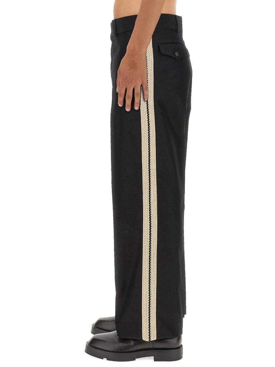 Palm Angels Men Pants With Logo Band PALM ANGELS