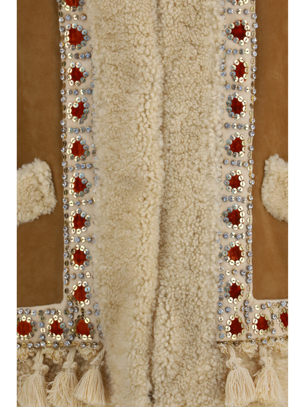 Valentino Women Suede And Fur Vest VALENTINO