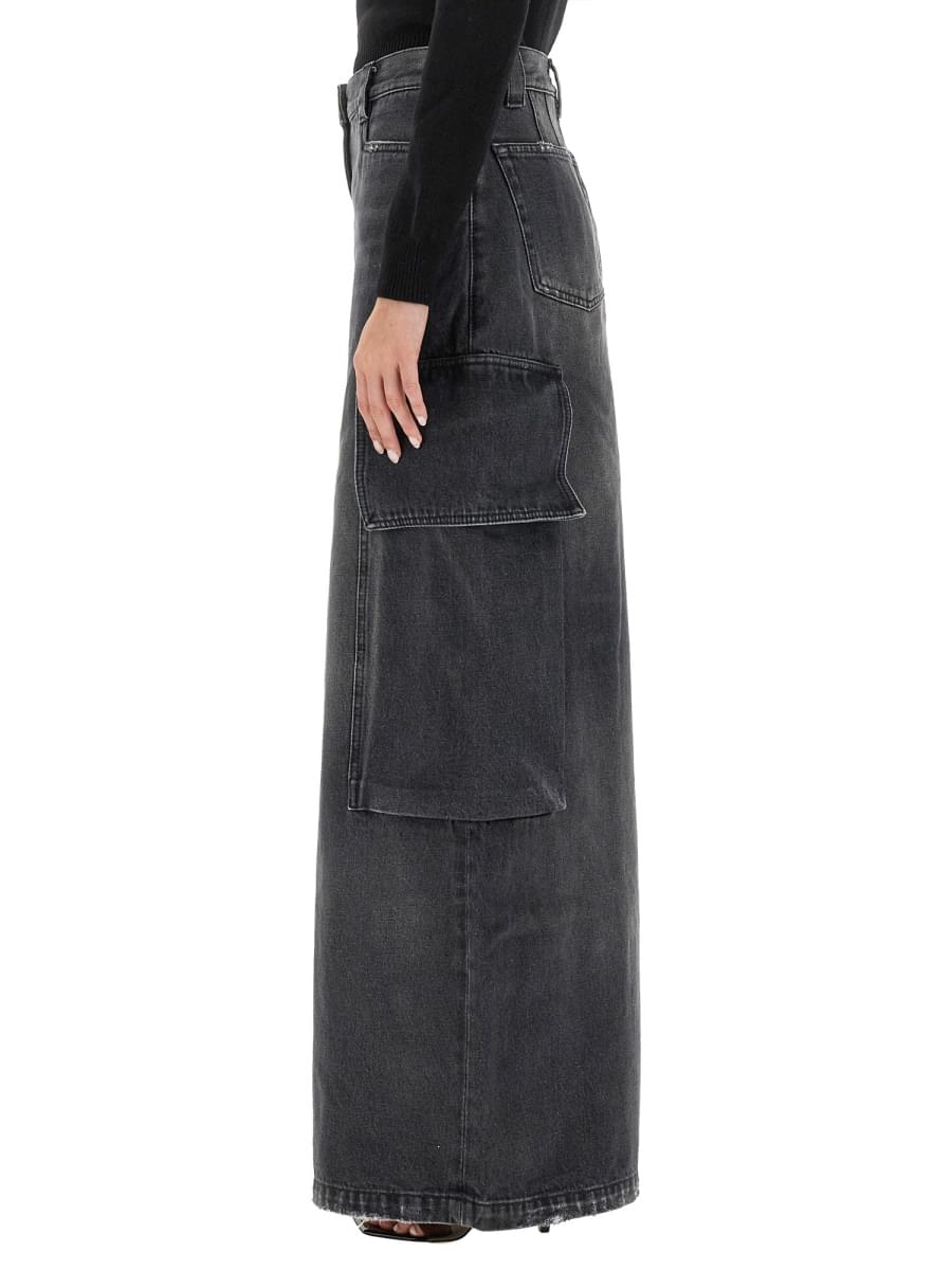 Palm Angels Women Wide Parachute Jeans PALM ANGELS