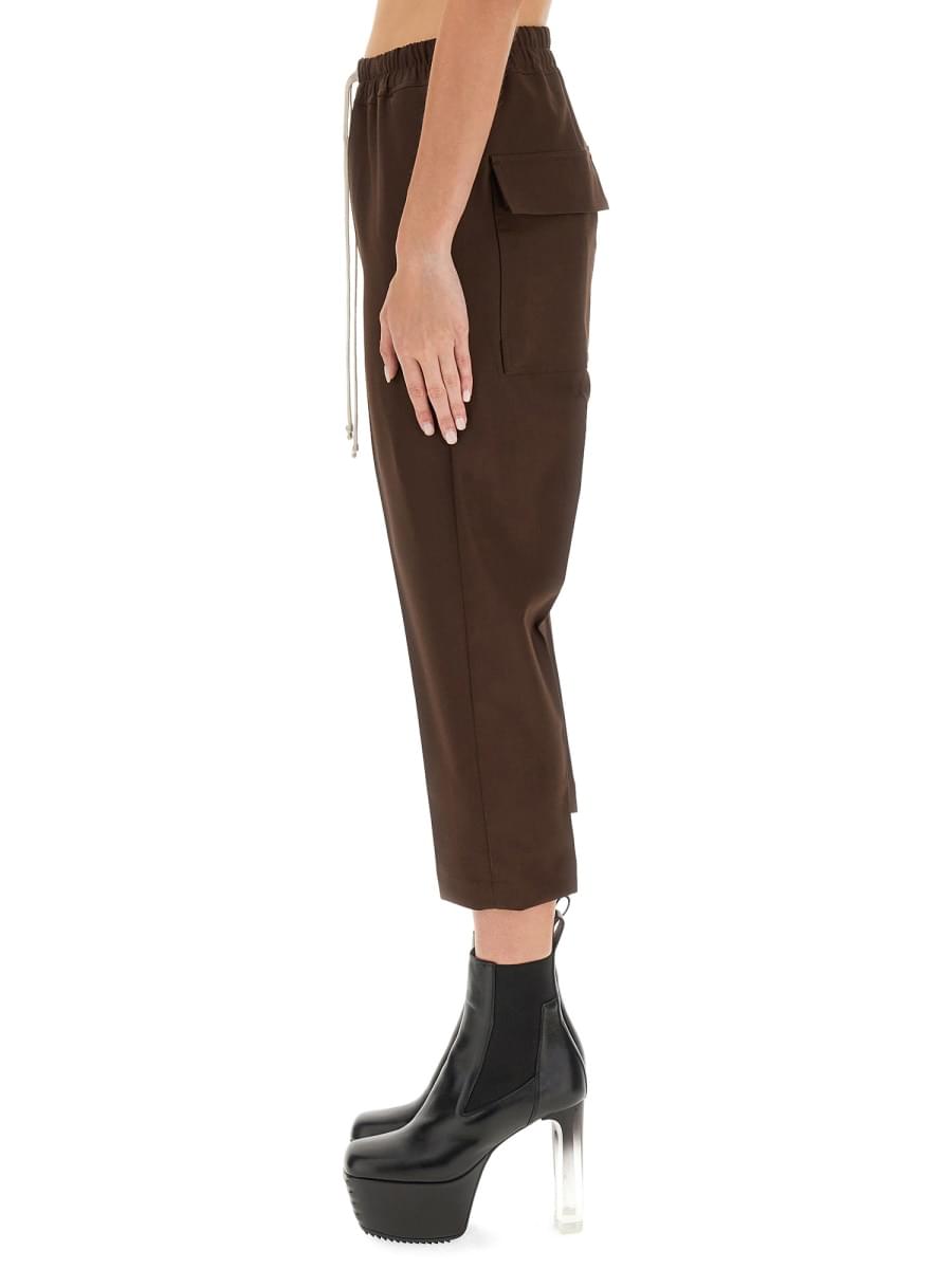 Rick Owens Women Drawstring Astaires Cropped Pants RICK OWENS