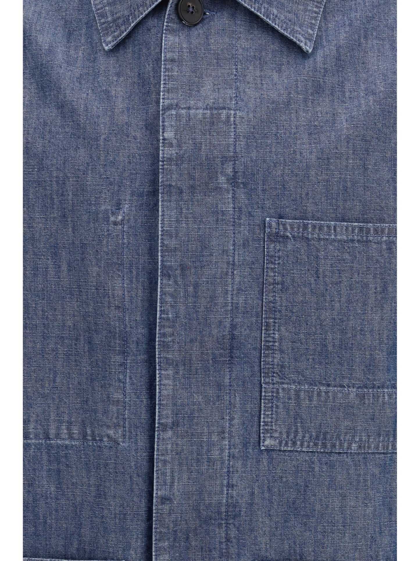 Jil Sander Men Patch-Pocket Chambray Overshirt JIL SANDER