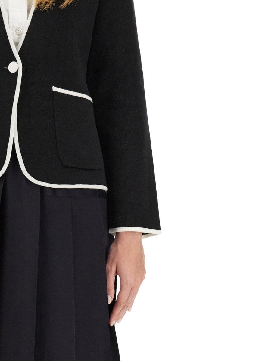 Thom Browne Women Single-Breasted Collarless Jacket THOM BROWNE