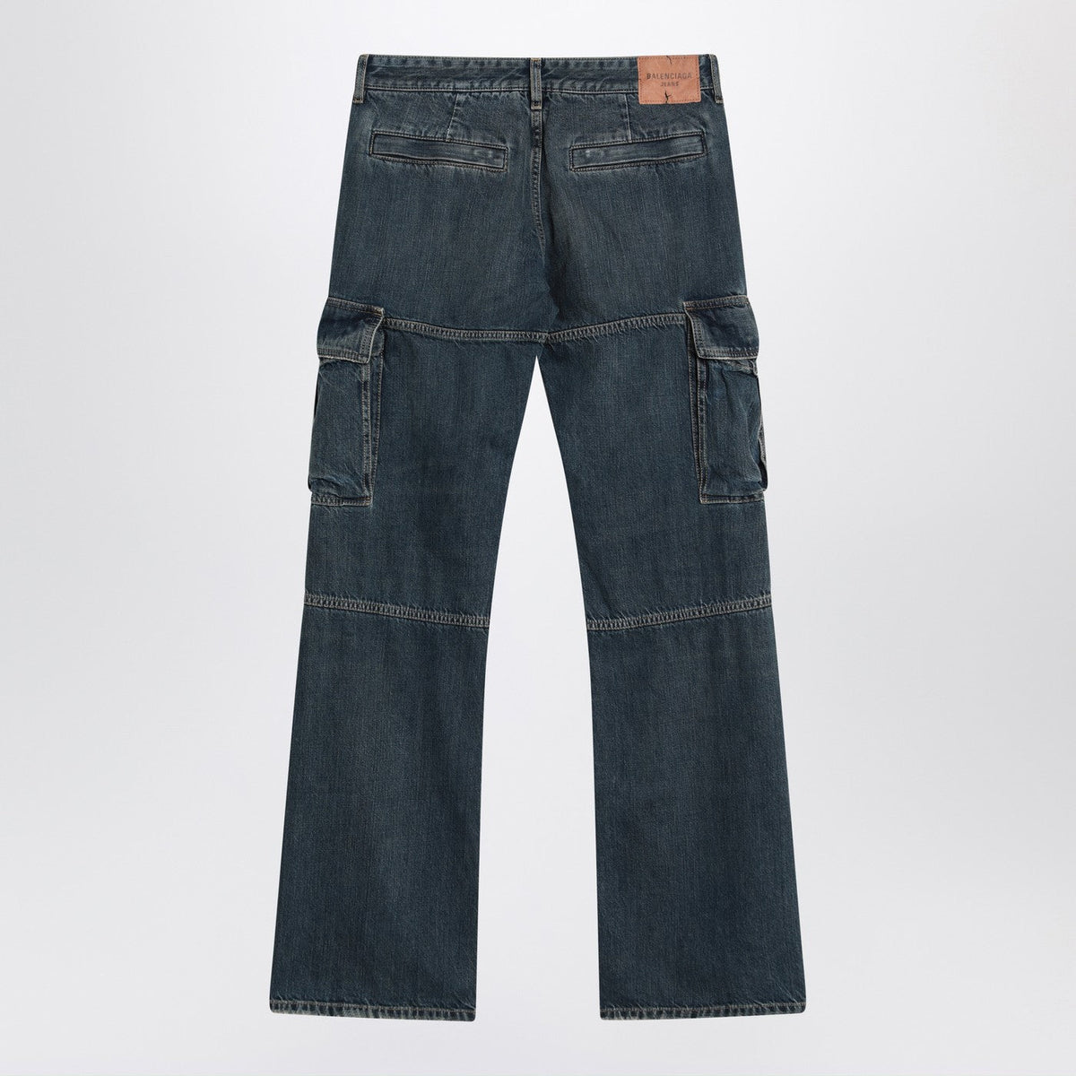 Balenciaga Blue Cargo Regular Jeans With A Faded Effect Women BALENCIAGA