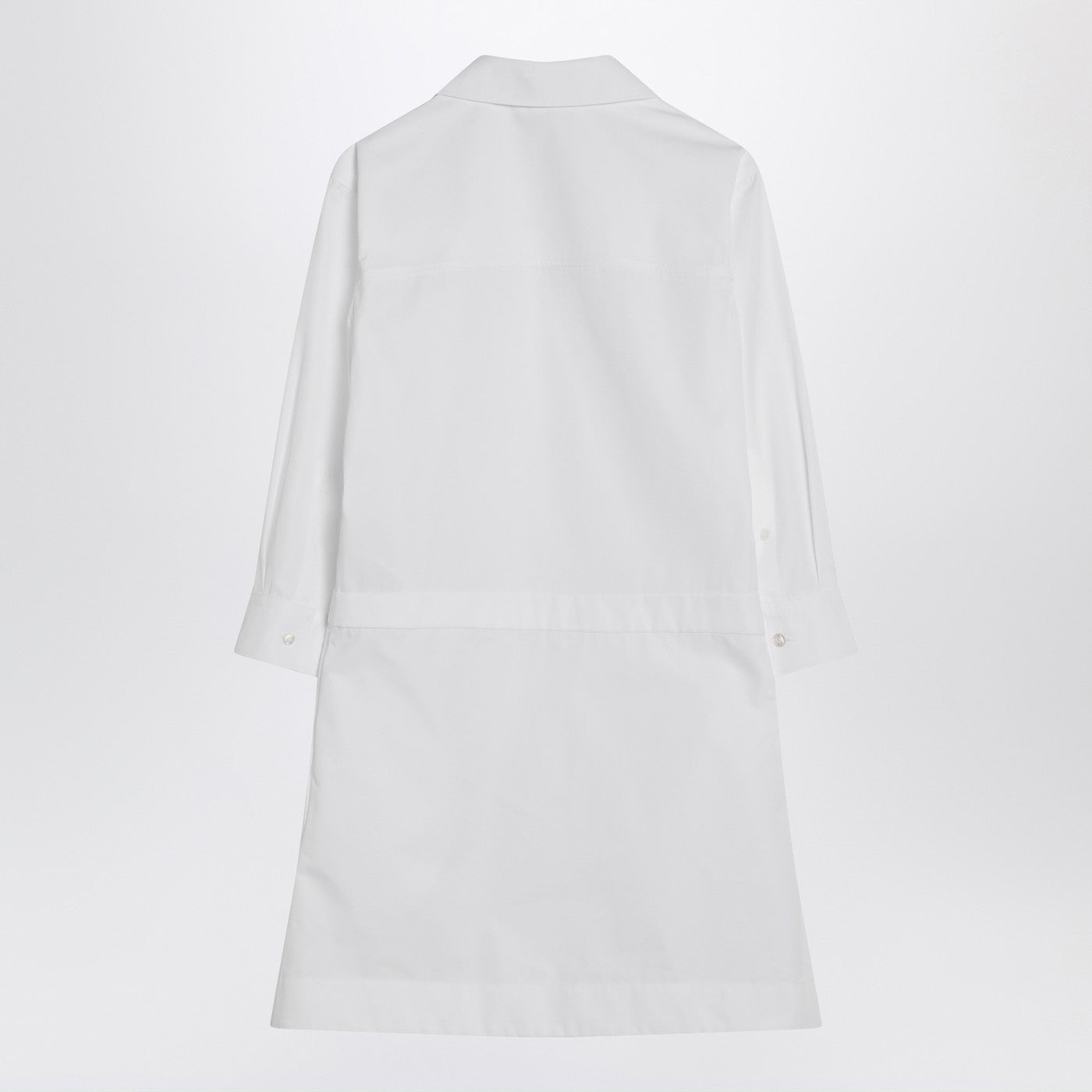 Gucci White Shirtdress In Cotton Poplin Women GUCCI