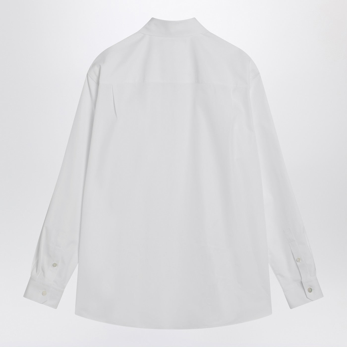 Gucci White Cotton Shirt With Logo Embroidery Men GUCCI