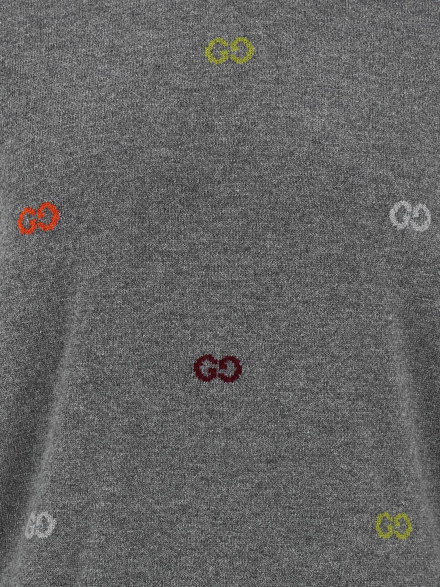 Gucci Men Gg Intarsia Sweater GUCCI