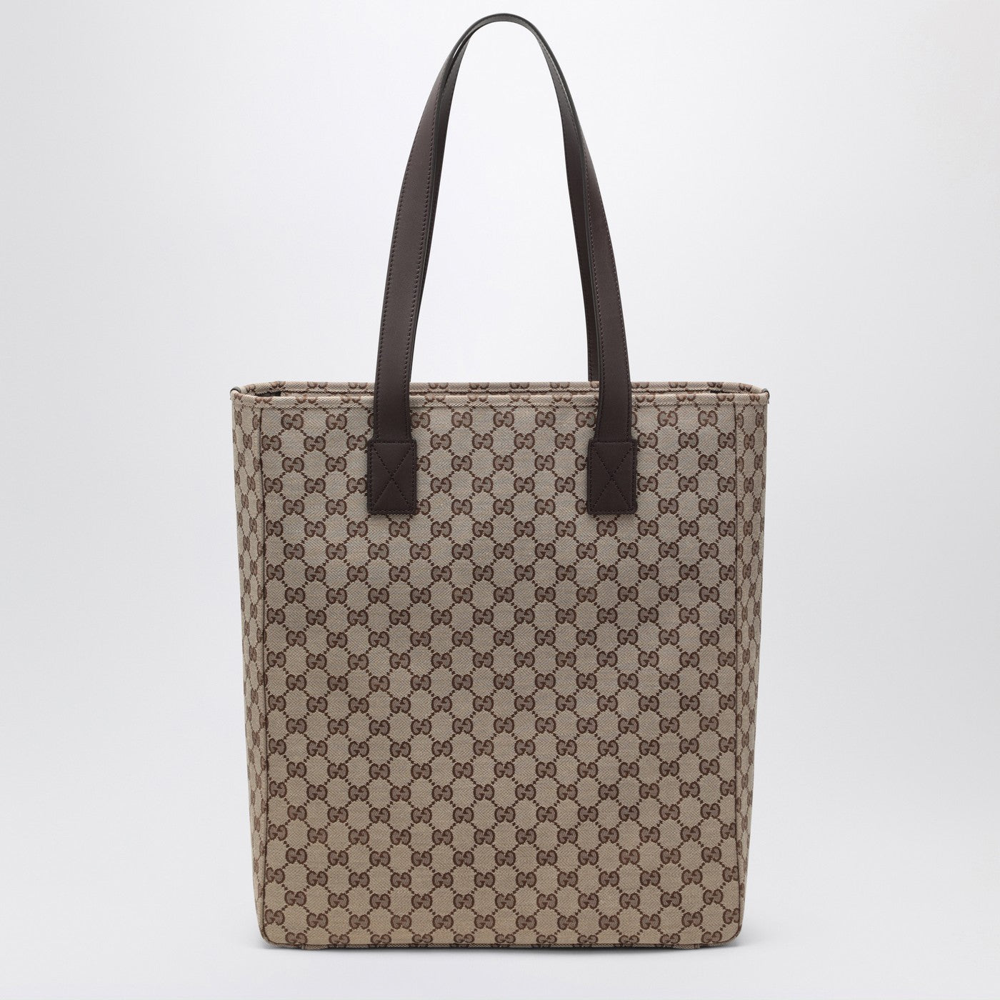 Gucci Large Gg Beige Fabric Shopping Bag Men GUCCI
