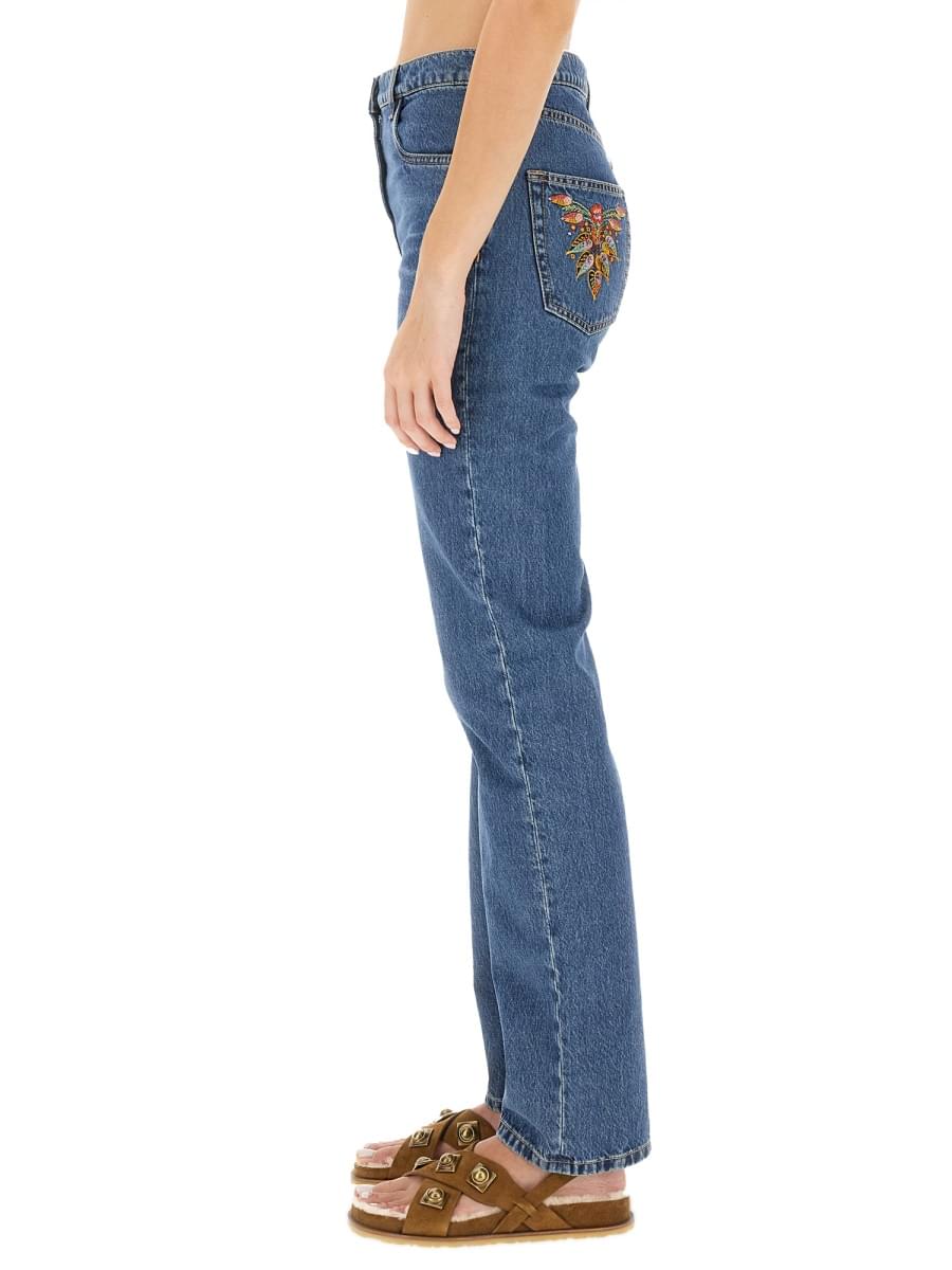 Etro Women Jeans With Logo Embroidery ETRO