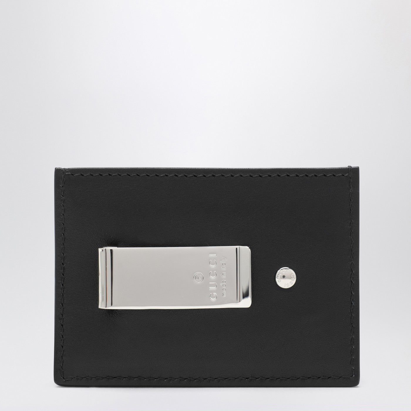 Gucci Card Holder With Money Clip Gg Marmont Black Men GUCCI