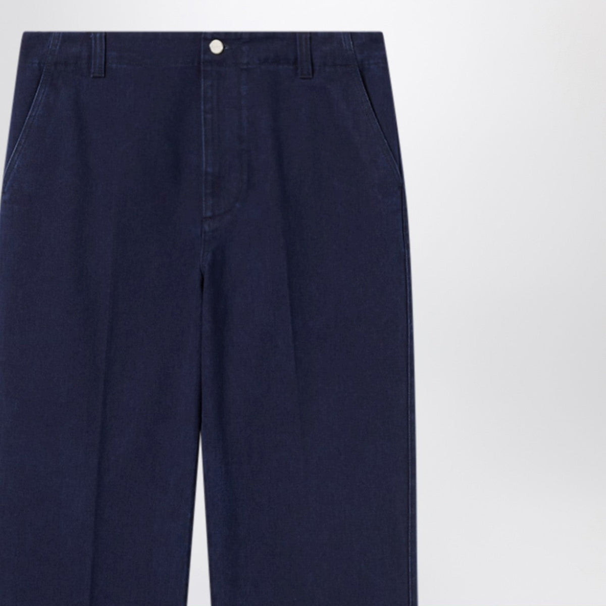 Gucci Dark Blue Washed Denim Trousers Men GUCCI