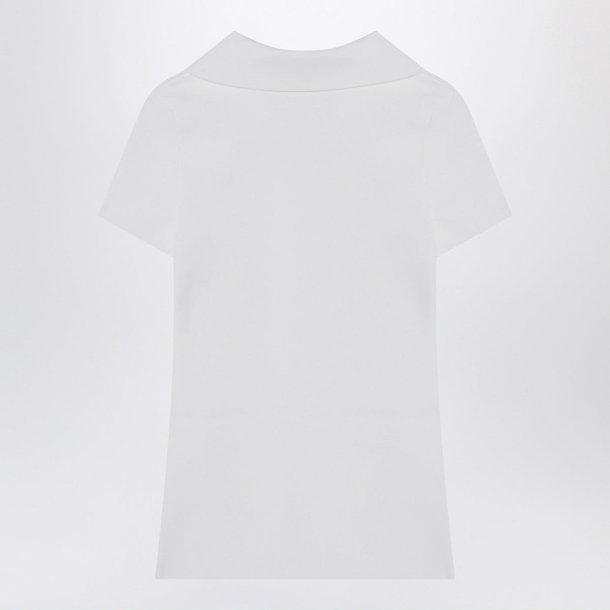 Balenciaga White Short-Sleeve Nano Bb Tank Top Women BALENCIAGA