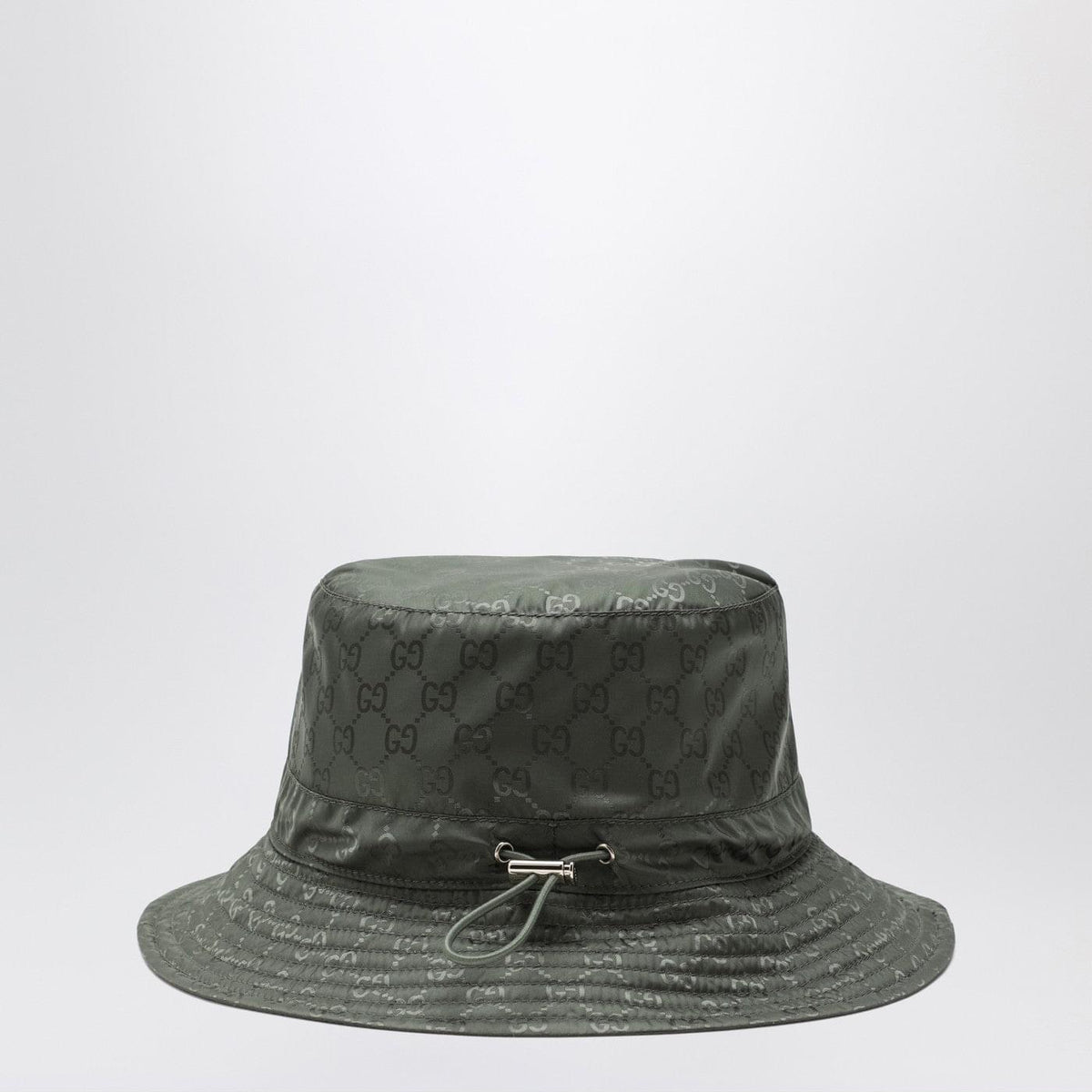 Gucci Reversible Dark Green Nylon Gg Hat Women Women GUCCI
