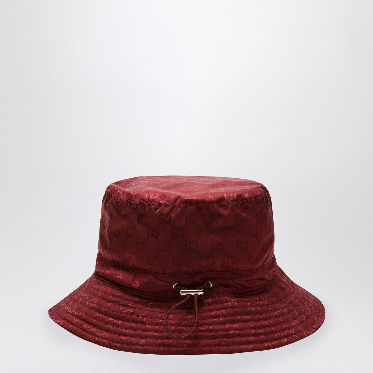 Gucci Reversible Burgundy Nylon Gg Hat Women GUCCI