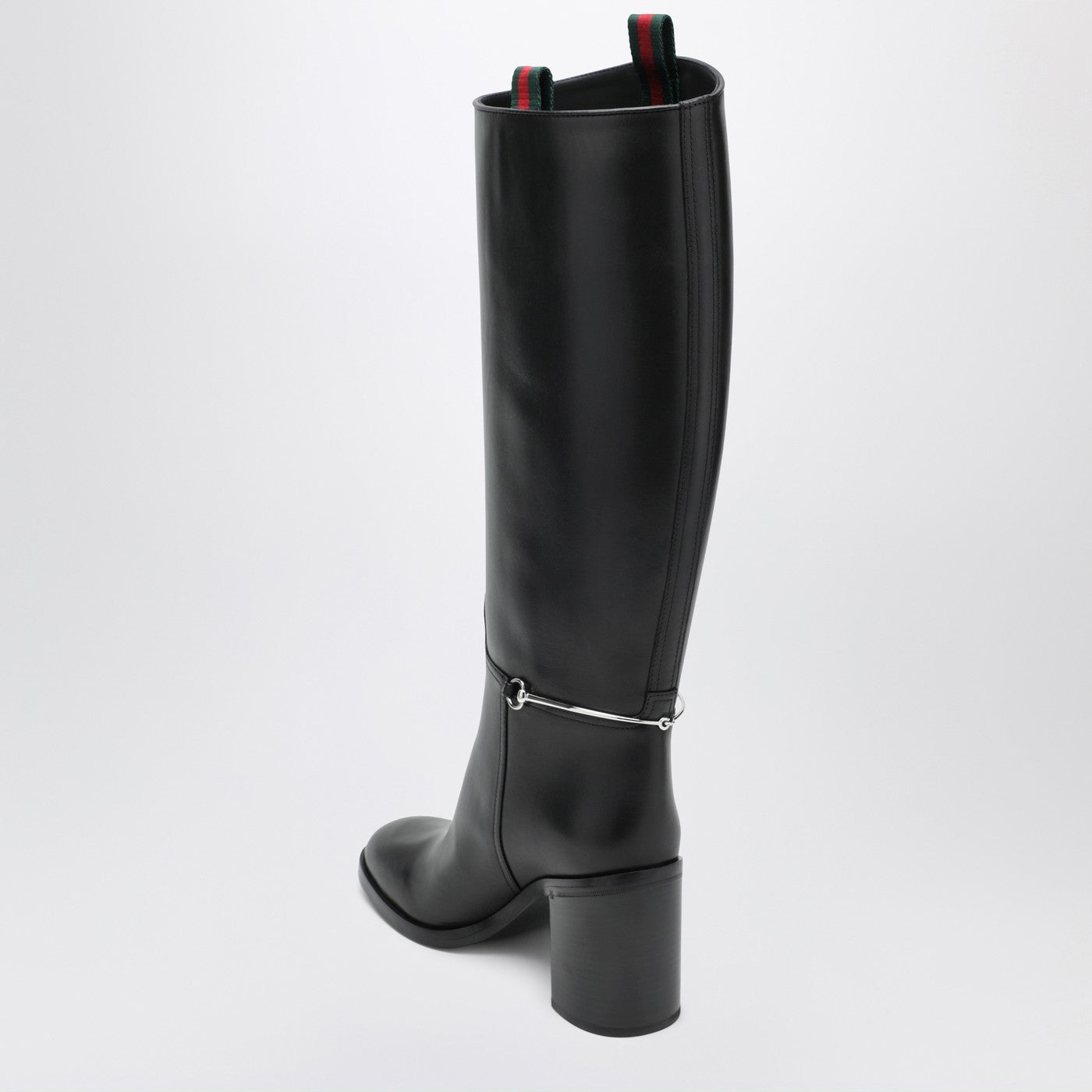 Gucci Tall Black Boot With Slim Horsebit Women GUCCI