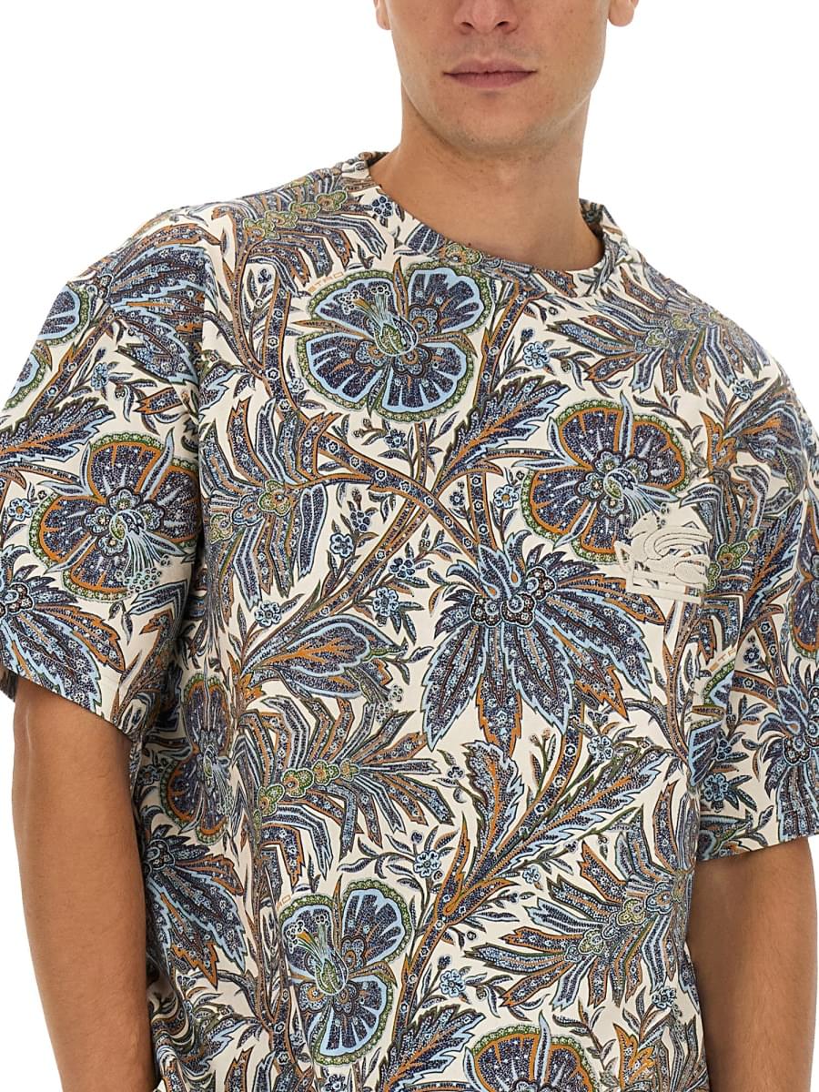 Etro Men Floral Print T-Shirt ETRO