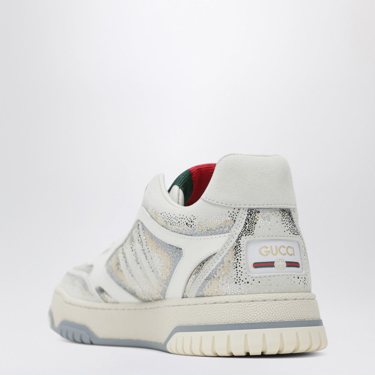 Gucci Gucci Re-Web Glitter White/Grey Gradient Sneakers Women GUCCI