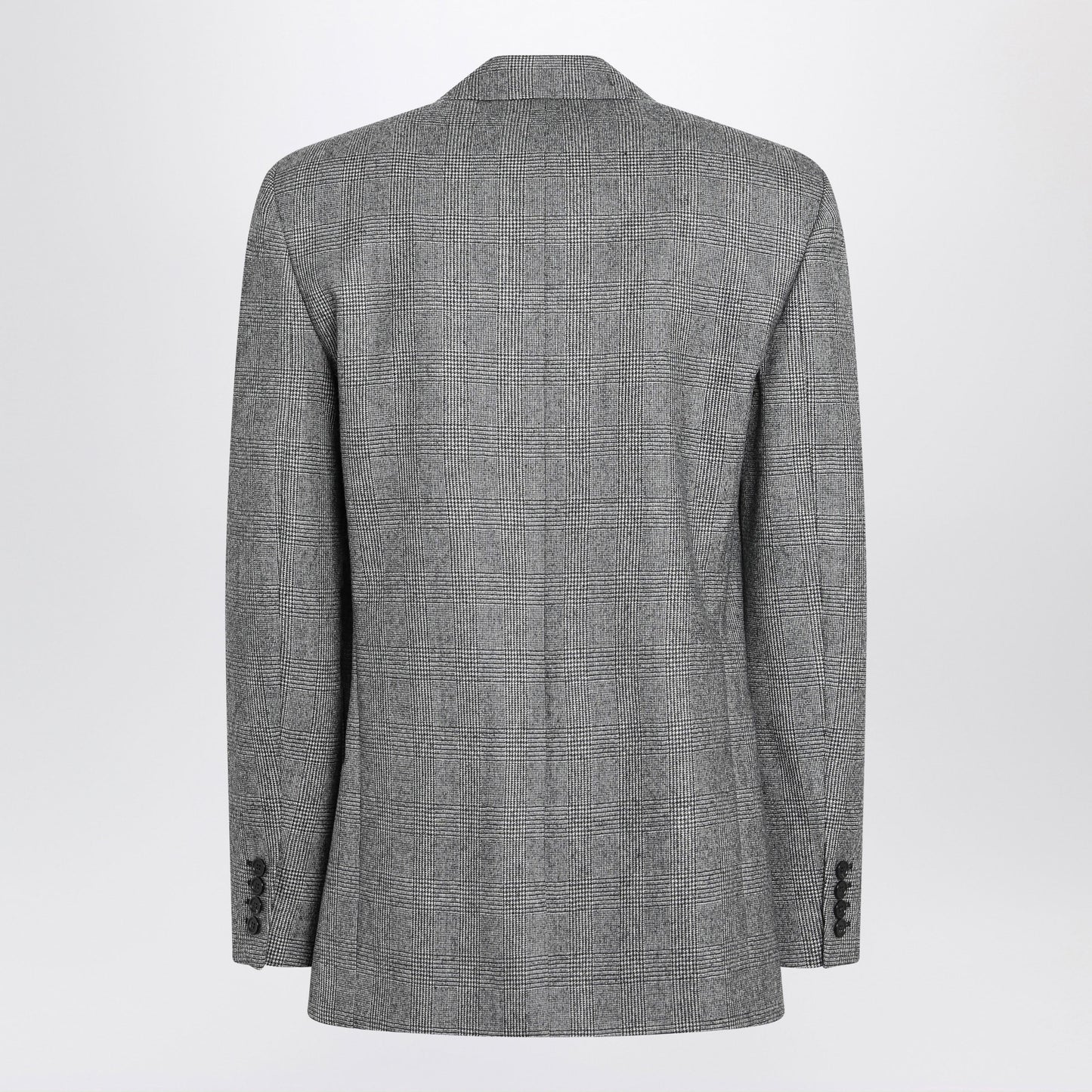 Saint Laurent Gray Jacket In Prince Of Wales Check Men SAINT LAURENT