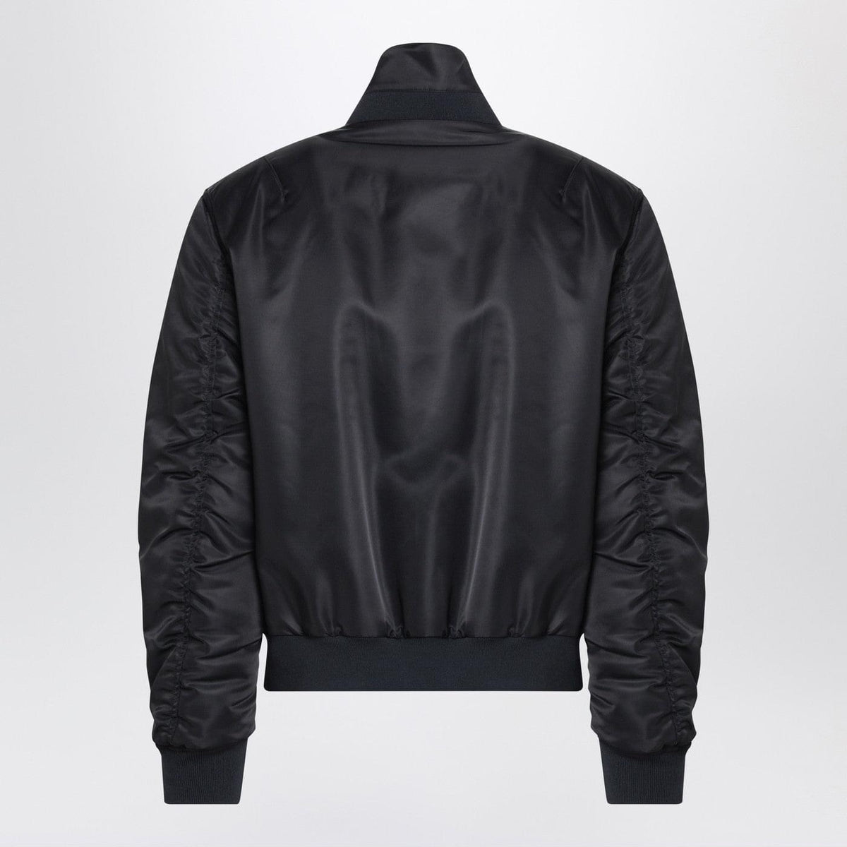 Alexander Mcqueen Black Nylon Zip Bomber Men ALEXANDER MCQUEEN