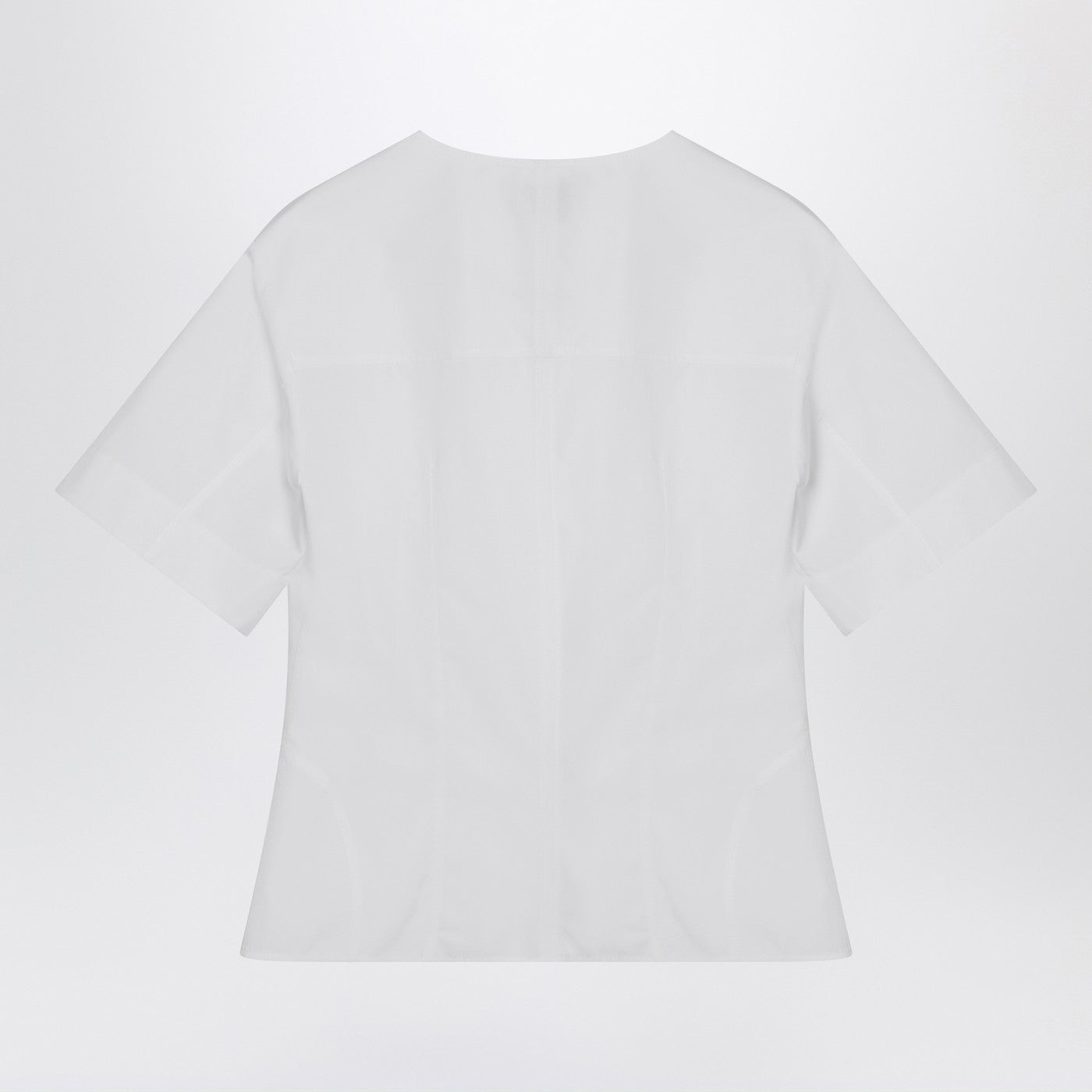 Alexander Mcqueen White Corset Shirt In Poplin Women ALEXANDER MCQUEEN