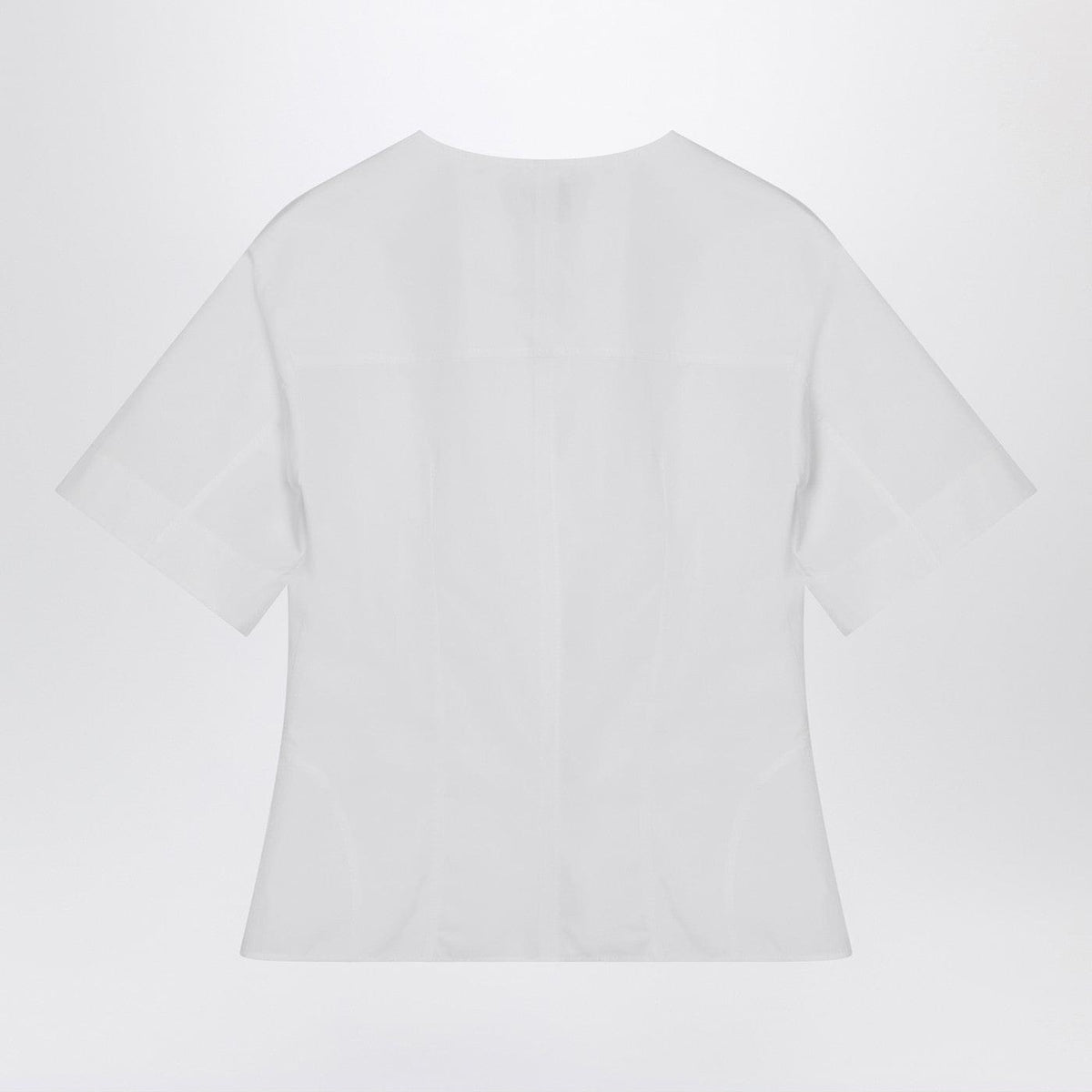 Alexander Mcqueen White Corset Shirt In Poplin Women ALEXANDER MCQUEEN