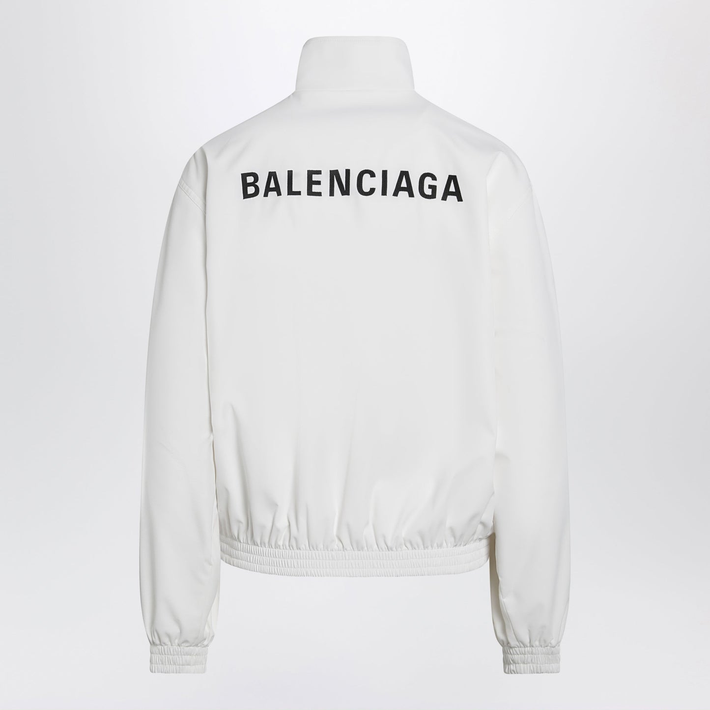 Balenciaga Women's Back Track Jacket In White Technical Polyester Women BALENCIAGA