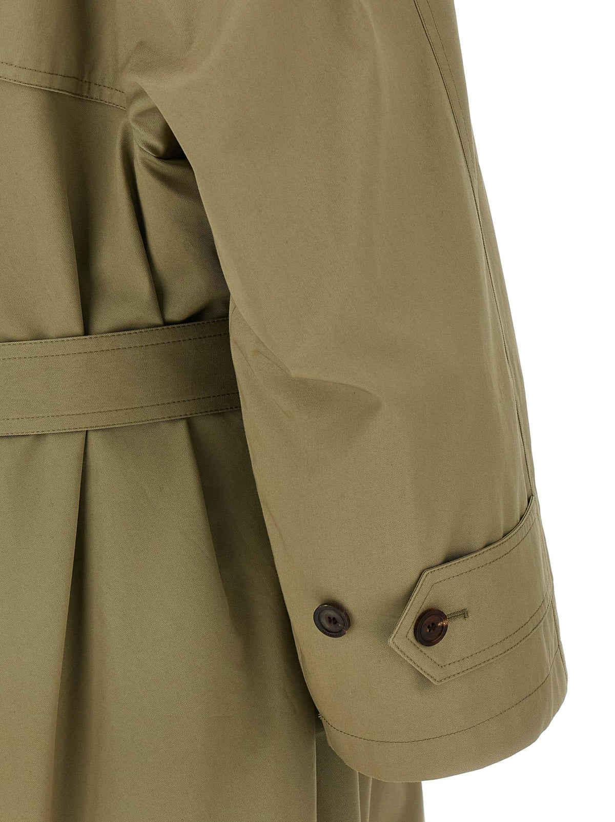 Balenciaga Women 'Draped Neck' Trench Coat BALENCIAGA