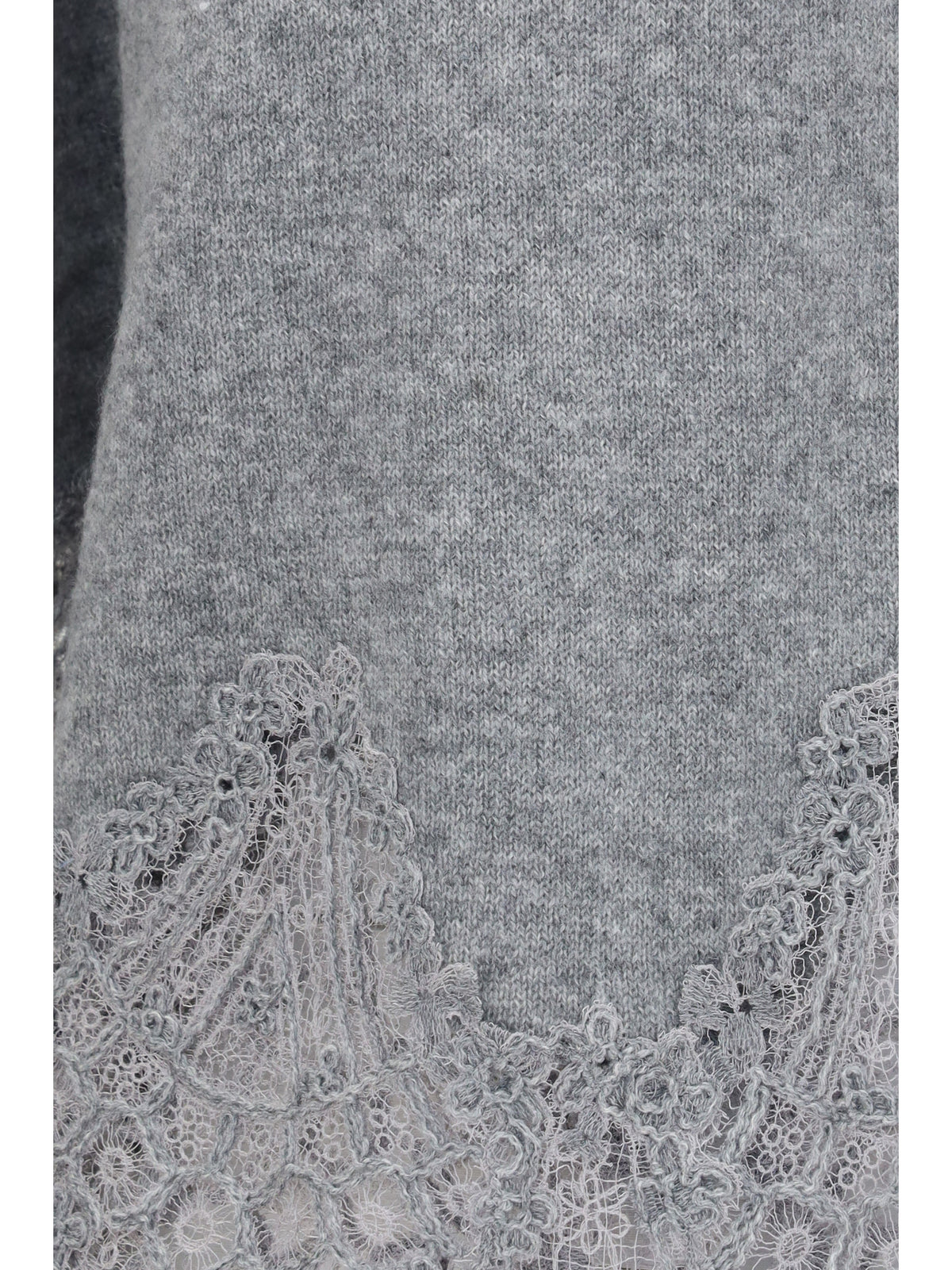 Ermanno Scervino Women Boat Neck Lace Sweater ERMANO SCERVINO