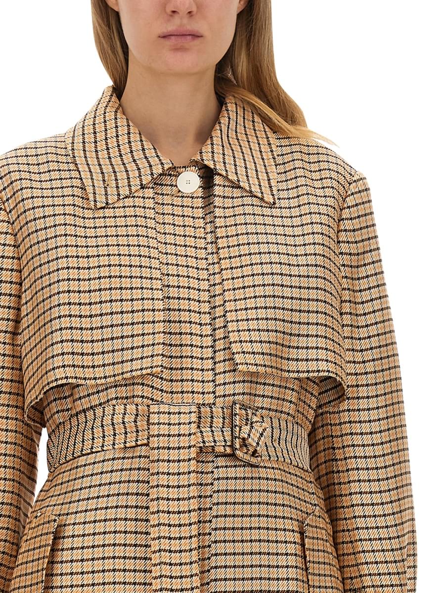 Lanvin Women Belted Trench Coat LANVIN