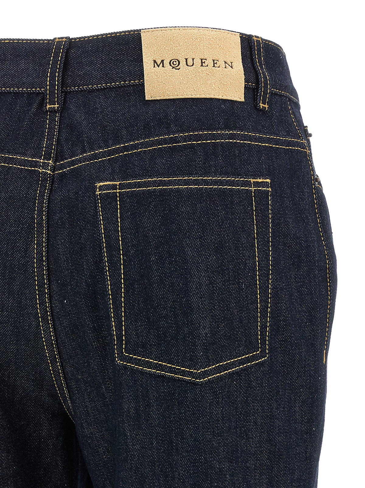 Mcqueen Women Straight Leg Jeans ALEXANDER MCQUEEN