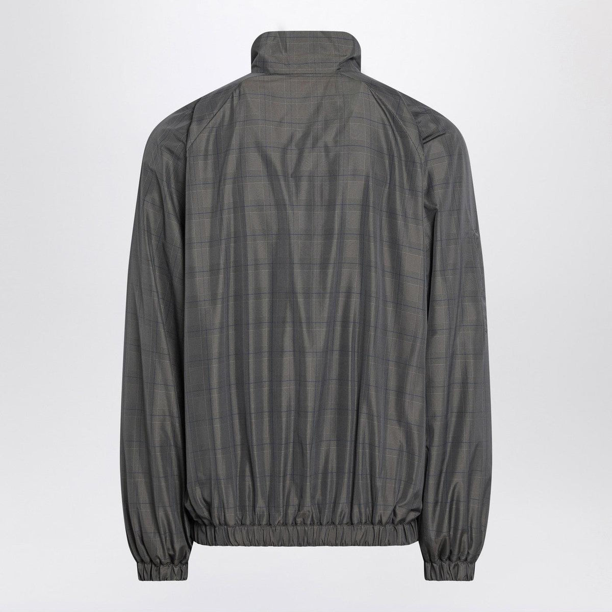 Balenciaga Grey/Blue Nylon Zip-Up Jacket Men BALENCIAGA