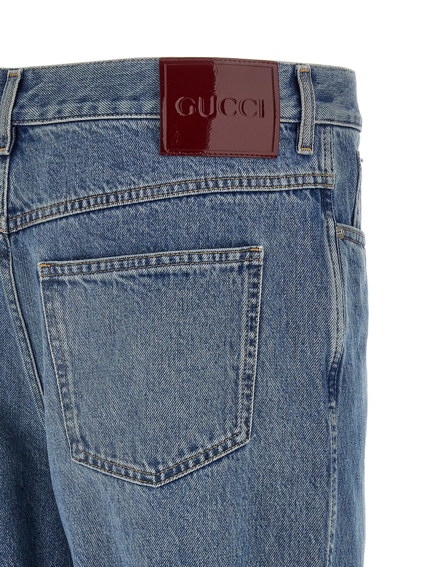 Gucci Men Délavé Effect Denim Jeans GUCCI