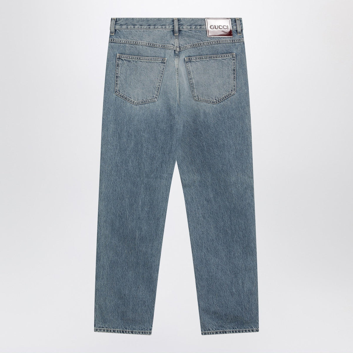 Gucci Light Blue Delave Slim-Fit Jeans Men GUCCI