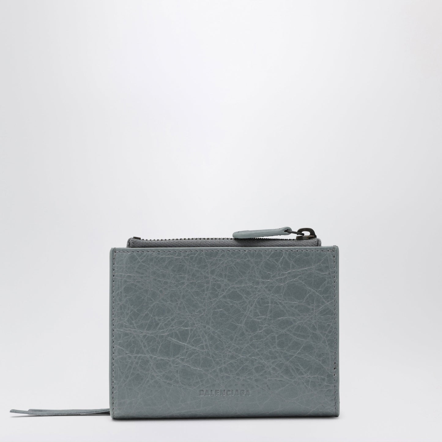Balenciaga Le City Bifold Lambskin Wallet In Blue-Grey Women BALENCIAGA