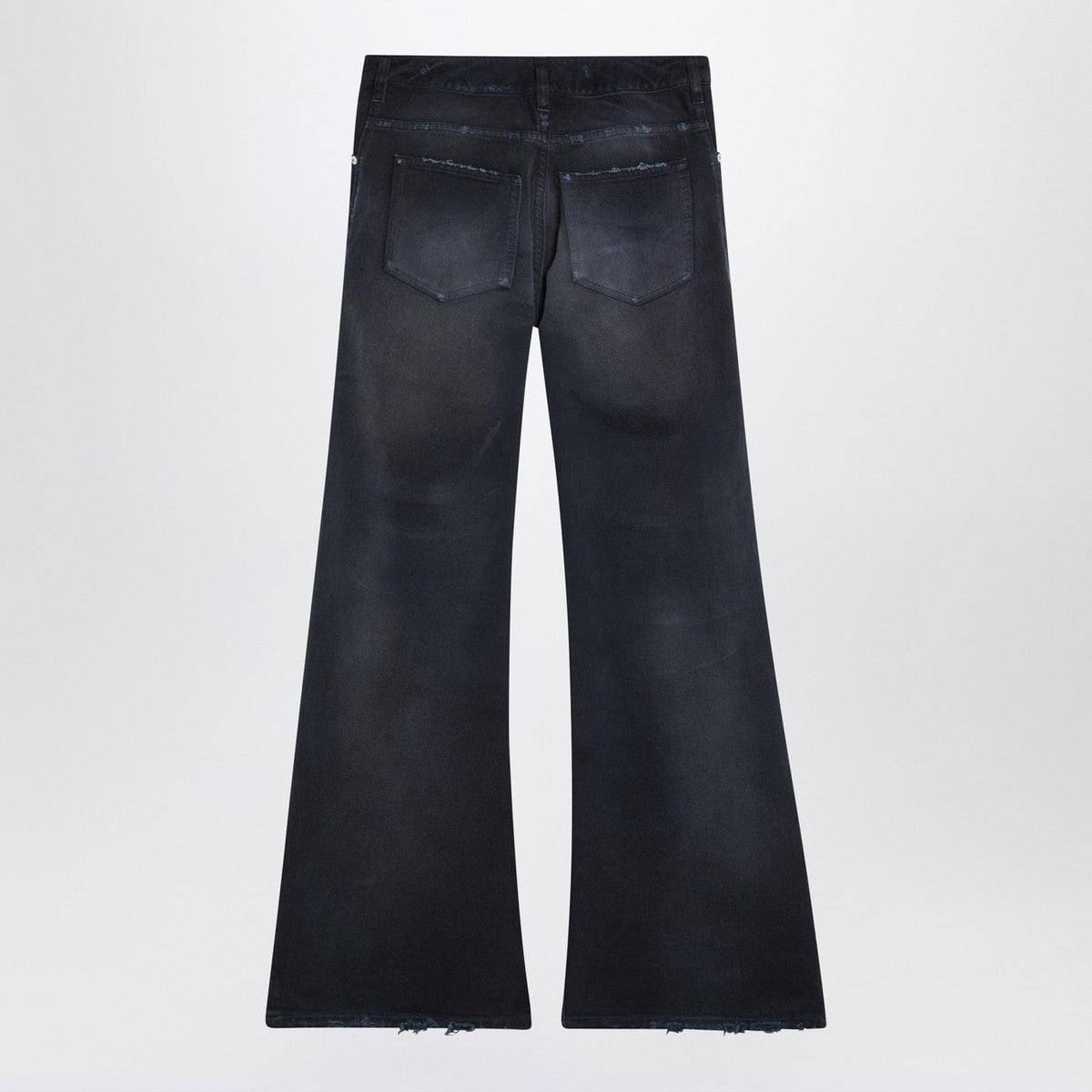 Balenciaga Navy Blue Jeans With Curved Waist Women BALENCIAGA