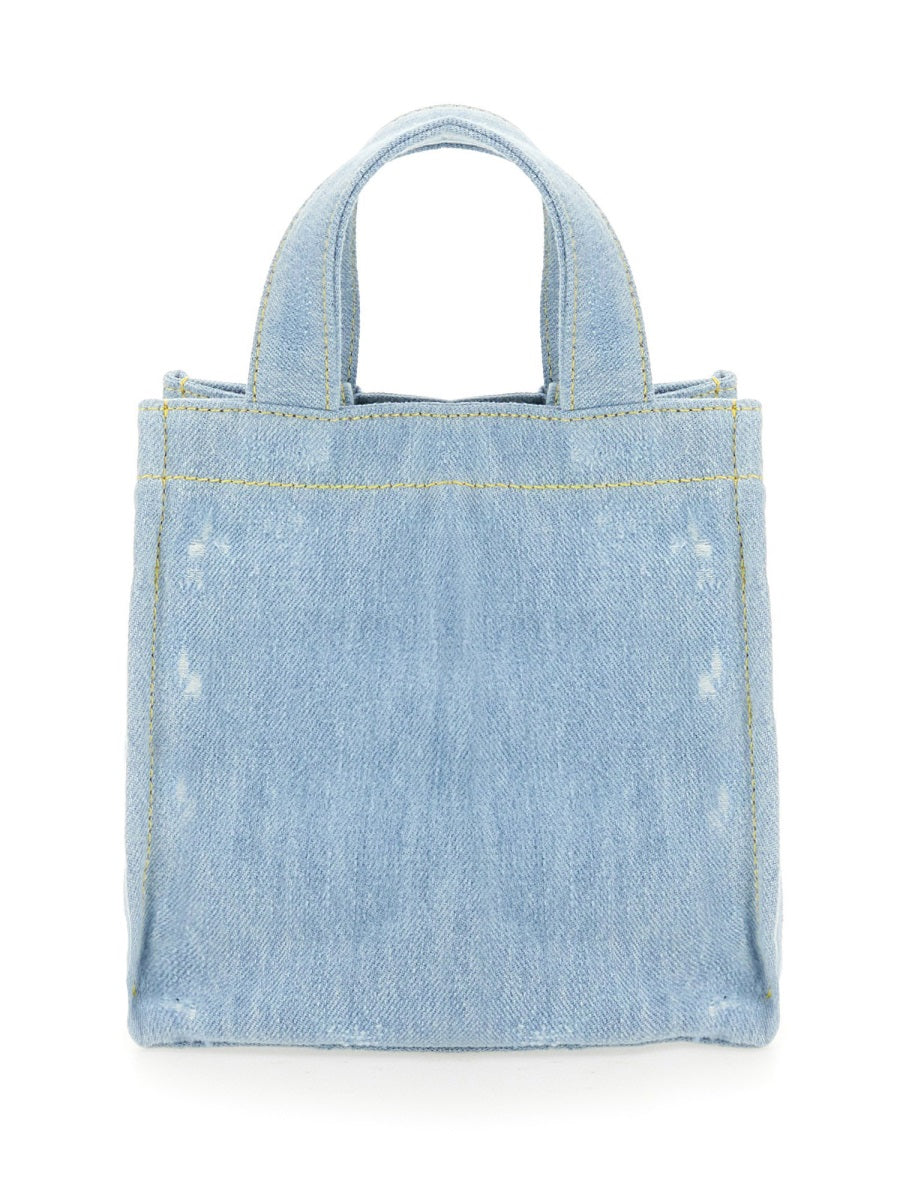 Acne Studios Women Mini Denim Shopper Bag With Logo ACNE STUDIOS