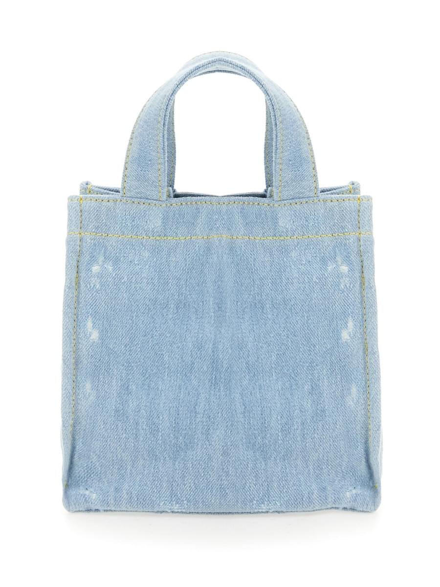 Acne Studios Women Mini Denim Shopper Bag With Logo ACNE STUDIOS