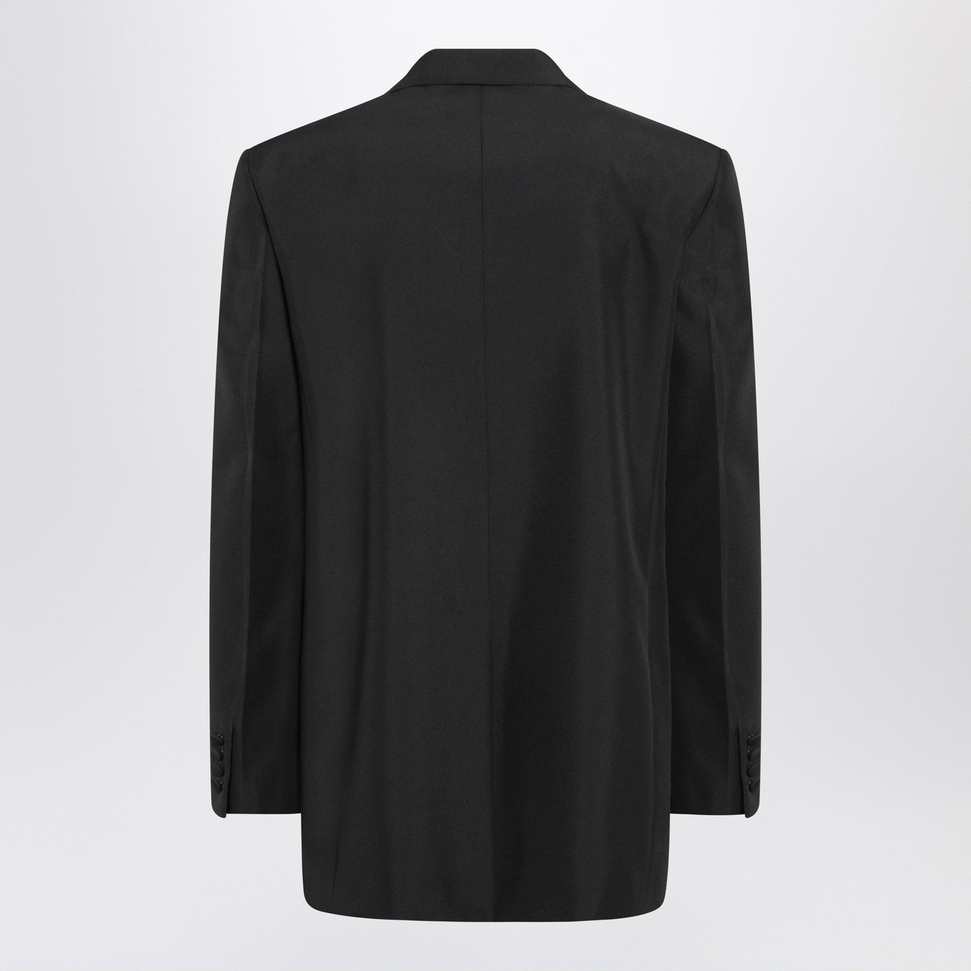 Gucci Black Double-Breasted Jacket In Technical Panama Men GUCCI