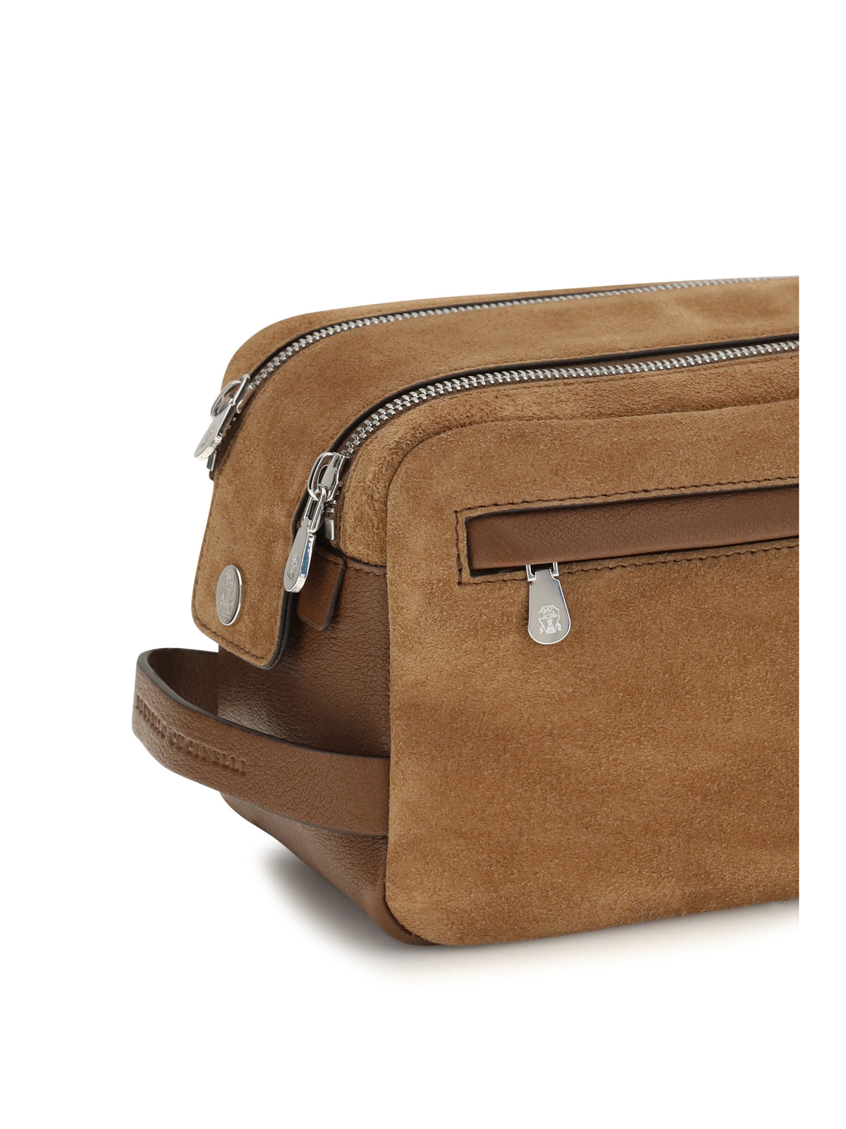 Brunello Cucinelli Men Suede Beauty Case