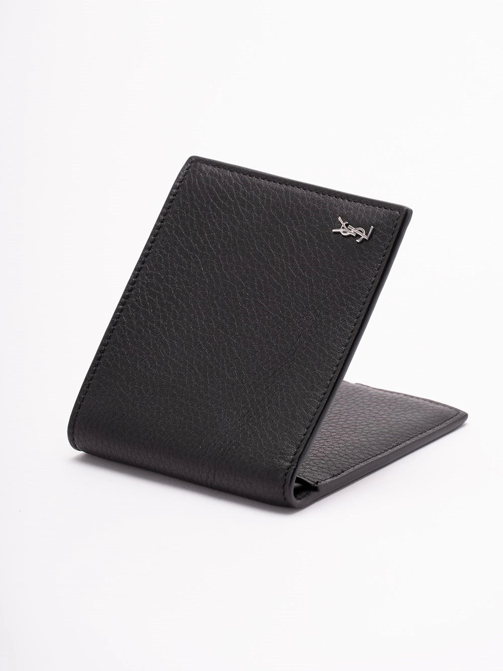 Saint Laurent Men Tiny Cassandre Eastwest Wallet In Grained Leather SAINT LAURENT