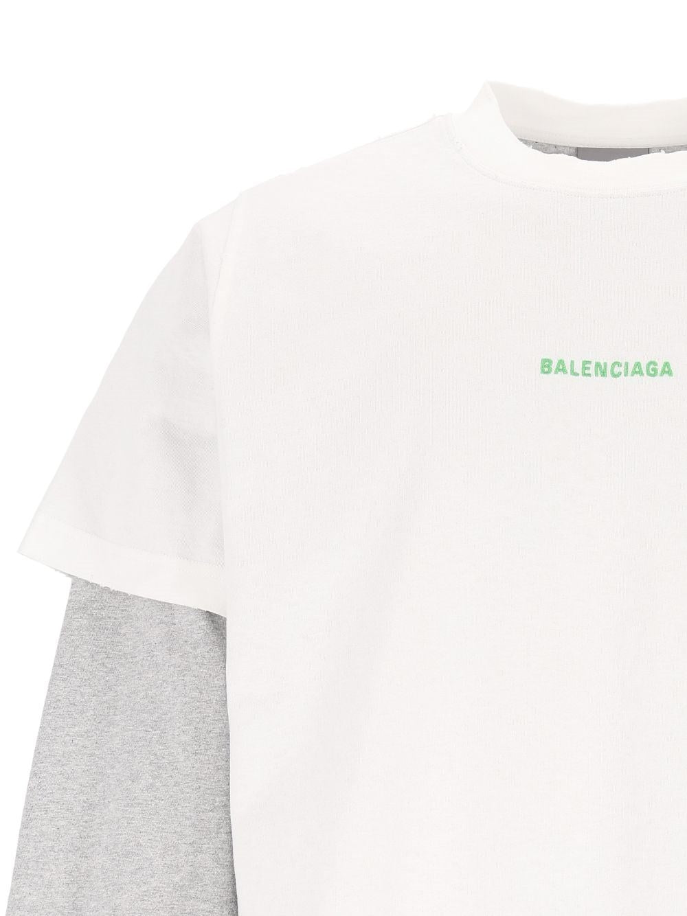 Balenciaga Men Double Logo T-Shirt BALENCIAGA