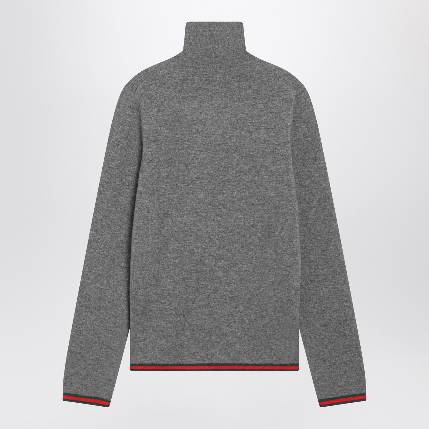 Gucci Grey Cashmere Turtleneck Sweater Men GUCCI