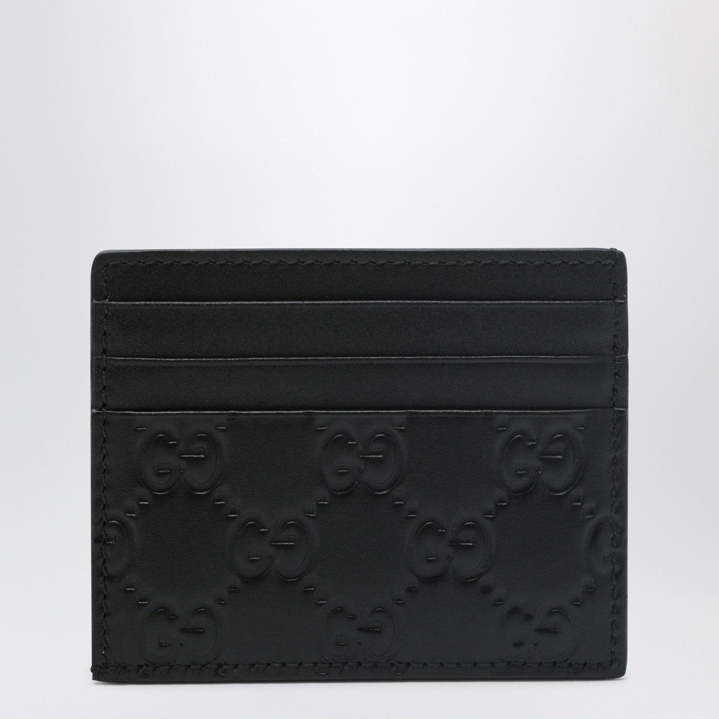 Gucci Black Gg Emblem Card Holder Men GUCCI